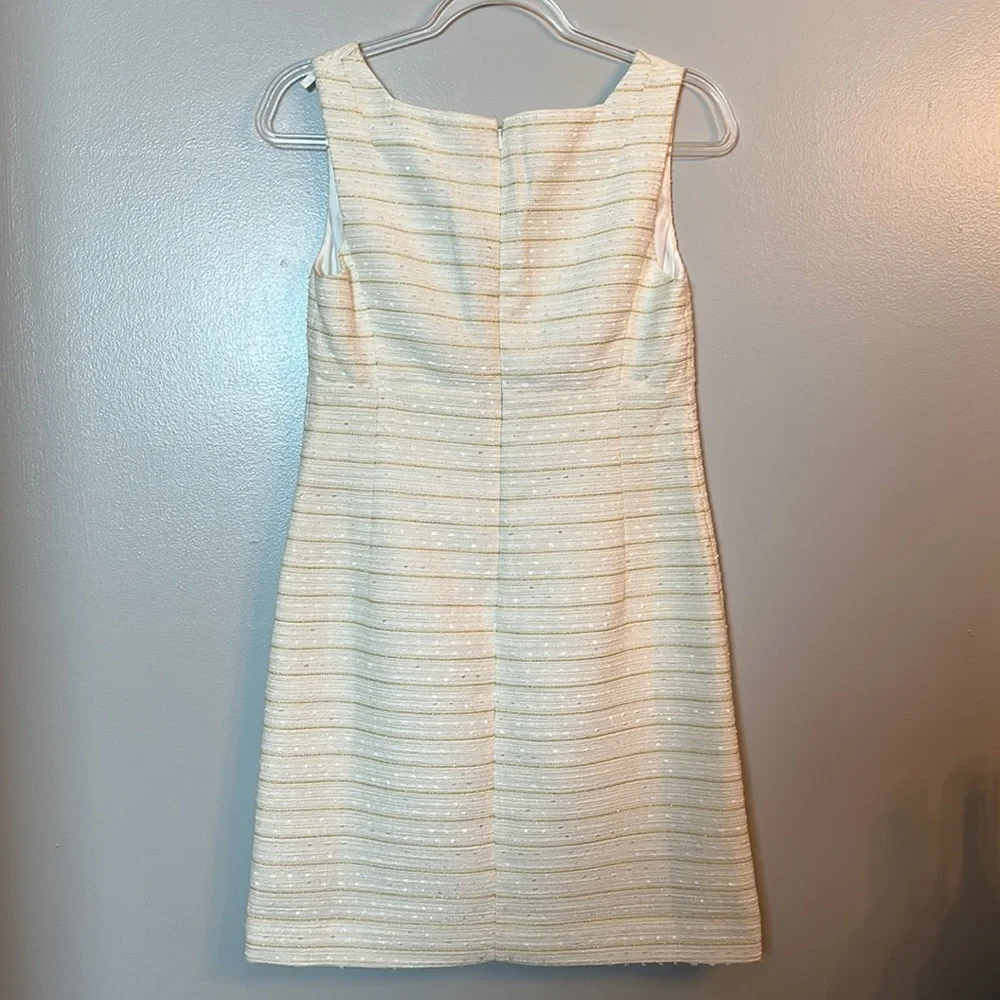 Lilly Pulitzer White Textured Sleeveless Shift Dress - Picture 9 of 13